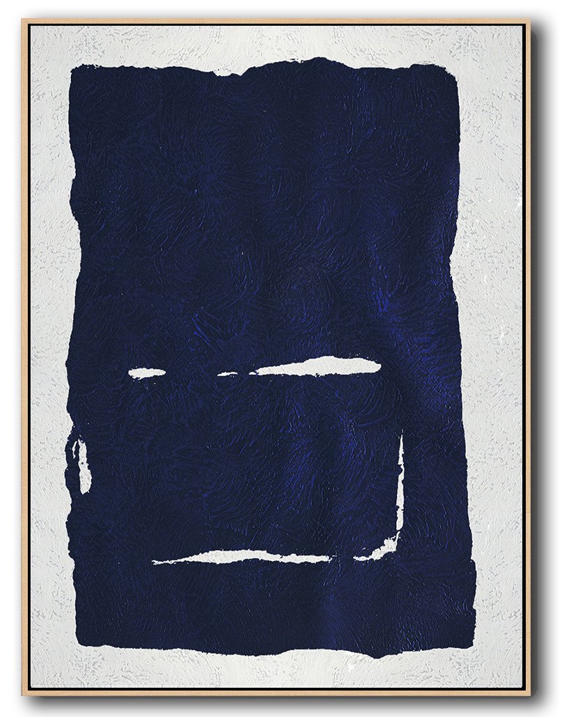 Navy Blue Minimal Art #NV126B